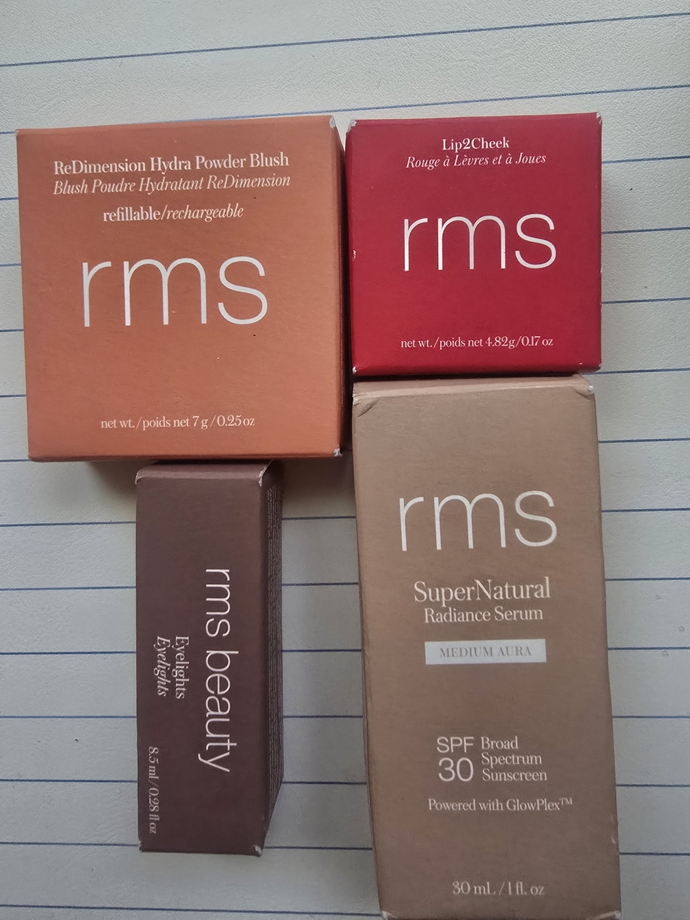 RMS Beauty Makeup Bundle - BNIB (Blush, Lip2Cheek, Eyeshadow & SPF Serum